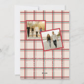 Carte de Noël rouge classique (Dos)