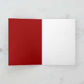 Carte de Noël rouge d'arc (Intérieur)