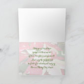 Carte de Noël Rouge et Blanc Poinsettia (Intérieur)