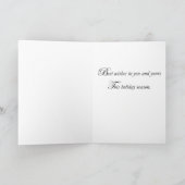 Carte de Noël rouge et gris (Intérieur)