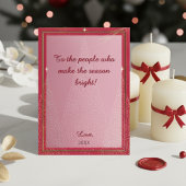 Carte de Noël Rouge et Or Élégante