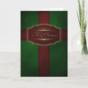 Carte de Noël Rouge et Vert