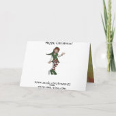 Carte de Noël rouge et verte (Dos)