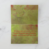 Carte de Noël rouge et verte (Intérieur)