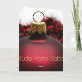 carte de noël rouge hiver collage de neige (Dos)