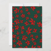 Carte de Noël rouge vert premier Noël de bébé (Dos)