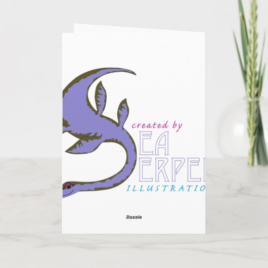 Carte de Noël Rudolf (Dos)