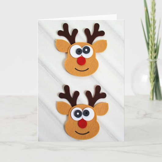 Carte de Noël Rudolph (Devant)