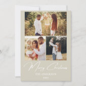 Carte de Noël Russe | Collage de photos (Devant)