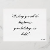 Carte de Noël Rustic Red Truck and Trees (Verso)