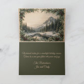 Carte de Noël rustique (Intérieur)