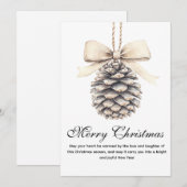 Carte de Noël rustique (Devant / Derrière)