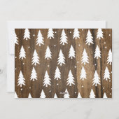 Carte de Noël rustique avec photo (Dos)