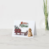 Carte de Noël Rustique Cocker Spaniel (Devant)