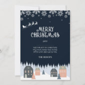 Carte de Noël rustique d'hiver (Devant)