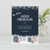 Carte de Noël rustique d'hiver (Debout devant)