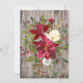 Carte de Noël rustique en bois avec dentelle et ph (Dos)