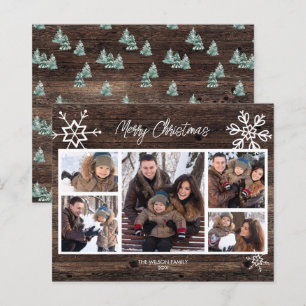 Carte de Noël rustique et économique pour les fête