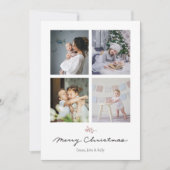 Carte de Noël rustique et minimaliste (Devant)