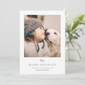 Carte de Noël rustique et minimaliste (Debout devant)