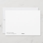 Carte de Noël rustique joyeuse – Personnalisable (Dos)