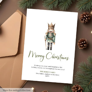 Carte de Noël rustique neutre et minimaliste