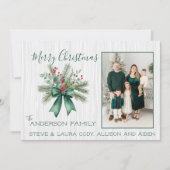 Carte de Noël rustique personnalisable (Devant)