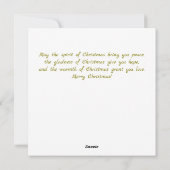 Carte de Noël rustique victorienne (Dos)