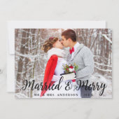 Carte de Noël S Marié & Joyeux Mariage (Devant)