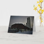 Carte de Noël "Sack House" (Fleur jaune)