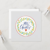 carte de Noël sacrée (Devant/Arrière en situation)