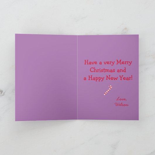 Carte de Noël Safari Monkey (Intérieur)