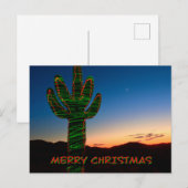 Carte de Noël Saguaro Cactus (Devant / Derrière)