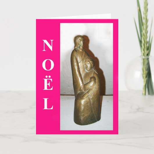 Carte de Noël sainte de famille (Devant)