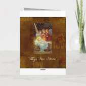 Carte de Noël sainte de saison (Dos)