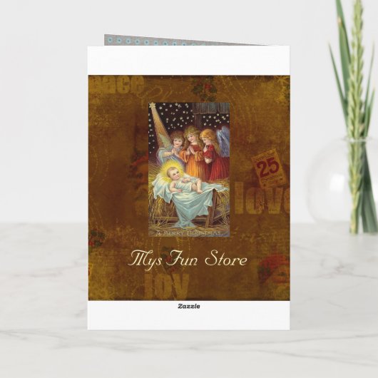 Carte de Noël sainte de saison (Dos)