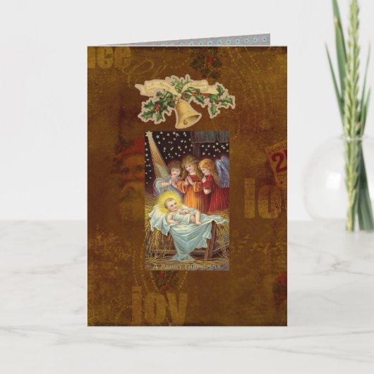 Carte de Noël sainte de saison (Devant)