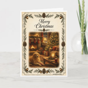 Carte de Noël - Salutation Chien