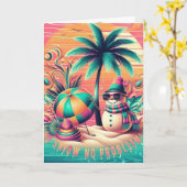 Carte de Noël Sandman (Fleur jaune)
