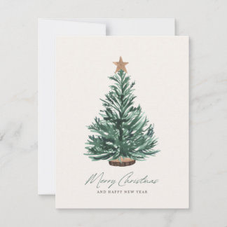 Carte de Noël sans photo pour l'arbre de Noël