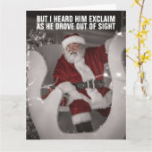 CARTE DE NOËL SANTA CLAUS ALLONS-Y BRANDON (Fleur jaune)