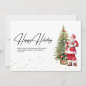 Carte de Noël Santa minimaliste (Devant)