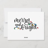 Carte de Noël Santa Peek-a-Boo (Dos)