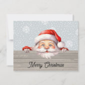 Carte de Noël Santa Peek-a-Boo (Devant)