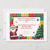 Carte de Noël Santa Stack Surprise (Dos)