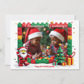 Carte de Noël Santa's Little Builders (Devant)