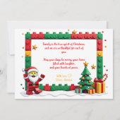 Carte de Noël Santa's Little Builders (Dos)