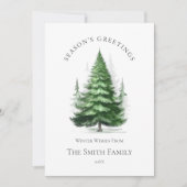 Carte de Noël Sapin de Noël Vert (Devant)