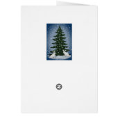 Carte de Noël sapin et lapins (Dos)