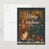 Carte de Noël Sarmale et Chill (Devant / Derrière)